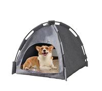 Lit de Tente de Tente de Chat Lavable pour l'intérieur, Cage de Chiot pour Chaton | Lit Souple, Oreiller Amovible, rembourré et Lavable, Une Retraite Confortable et sûre pour Kat