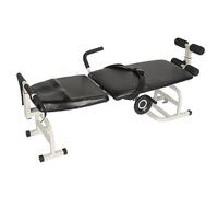 Lit de Traction Lombaire pour Colonne Cervicale, Matériau Métallique de qualité Supérieure, Planche Réglable, Traction Manuelle des Roues, Utilisation D'étirements Ciblés,