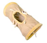 Lit de Tunnel de Chat | Tube de grottes de Chat en Peluche de Chats, lit de Tunnel de Doux intérieur Pliable, Jouets de multifonctionnels, Tunnel élégant de Jeu de Pet, Grotte de pour l