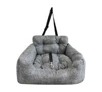 Lit de voiture pour chiens - Chaise longue de voyage | Nid doux pour animal de compagnie avec doublure lisse, cadre ferme et repos confortable pour les itinéraires automobiles, les sorties en famille