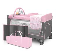 Lit de voyage combiné ensemble 4 en 1 lit avec écurie coussin à langer arc à ...