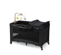 Lit de voyage Deryan Believer avec matelas et table à langer - Noir