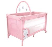 Lit De Voyage Duo Complet Bébé Girafe Rose TU