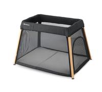 Lit de voyage et parc bébé Deryan 2-en-1 - Avec rehausseur de fond - Aspect bois