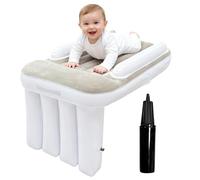 Lit de voyage gonflable pour enfants - Coussin portable pour avion avec pompe à air, convient pour les sièges d'avion et les sièges de voiture, idéal pour dormir en voyage, matelas gonflable pour