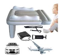 Lit de voyage gonflable pour enfants, matelas gonflable avec côtés, extension de siège d'avion pour enfants avec côtés hauts pour sièges d'avion solution de couchage portable confortable