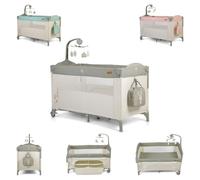 Lit de voyage pour enfants Cangaroo 'Indiana' à deux niveaux, matelas, sac à langer, coloris:gris