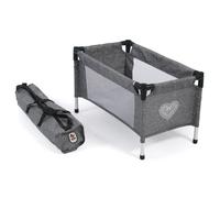 Bayer Chic 2000-Baby Born Lit de Voyage pour poupées bébé, 652 76, Gris Jean, Petit, Attention - Pour les poupées
