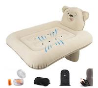 Lit de voyage pour tout-petit, lit d'avion pour tout-petit, extension de siège d'avion gonflable avec bord surélevé sûr, portable et pliable pour enfants, facile à gonfler avec pompe pour un usage qu