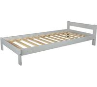lit d'enfant 190x90 cm style scandinave gris