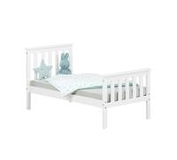 Lit d'enfant 70 x 140 cm, blanc | Lit simple | Avec sommier à lattes | En bois