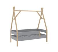 Lit d'enfant Bali, 80x160 cm, Gris, Vitalispa 51848