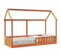 Lit d'enfant en pin 80 x 200 cm, naturel et durable, pour un sommeil sûr, idéal pour les chambres d'enfants et les petites pièces