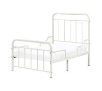Lit d'enfant extensible Métal ANAIS 90 x 200 cm Blanc cassé