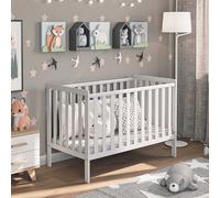 Lit d'enfant LuLu sans matelas 120x60 - Réglable en hauteur & sûr dans un design intemporel