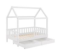 Lit d'enfant Marli 80 x 160 cm avec coffre de lit Blanc 80 x 160 cm