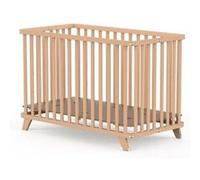 Lit pliant en bois Mayla Naturel (60 x 120 cm)