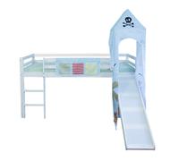 Lit enfant 90x200 cm bleu pirate Bleu