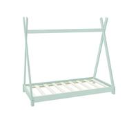 Lit d'enfant Tipi avec sommier à lattes 70x140 cm Mint en bois ML-DESIGN
