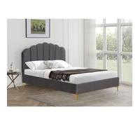 Lit Design avec sommier - Modèle Tiphanie Luxury Design Bed couleur gris 160 X 200 CM