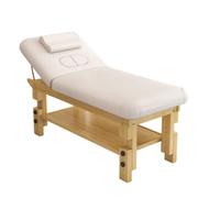 Lit d'esthétique 72,8 x 27,5 po - Table de tatouage, lit pour SPA et salon de cils avec dossier réglable - Table d'examen médical et de physiothérapie(White)