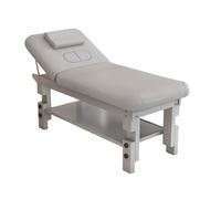 Lit d'esthétique 72,8 x 27,5 po - Table de tatouage, lit pour SPA et salon de cils avec dossier réglable - Table d'examen médical et de physiothérapie(Gray)