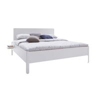 Müller Möbelwerkstätten Lit deux places avec tête de lit Nait 160x200cm blanc LxlxH 203,6x163,6x77,5cm