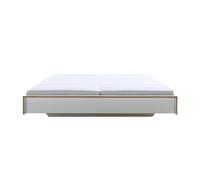 Lit deux places hauteur de confort Flai 200x200cm bed edge H 40cm/insertion depth 14cm