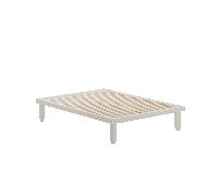 Lit deux places Kaya Small 140x200cm sans tête de lit LxWxH 200x140x38cm
