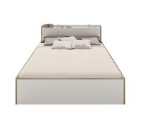 Müller Möbelwerkstätten Lit deux places Nook 160x200cm blanc LxlxH 221,8x164,1x79cm/sans matelas/sans sommier à lattes