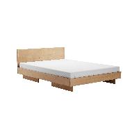 Lit deux places Zians Large 180x200 + tête de lit LxWxH 205x185x73cm
