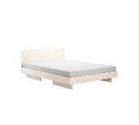 Lit deux places Zians Small avec tête de lit 140x200cm LxWxH 205x145x74cm