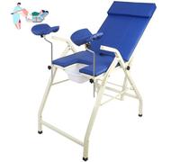 Lit d'examen gynécologique pliable, table d'accouchement, rinçage chirurgical et équipement de soins infirmiers pour femmes, chaise d'examen