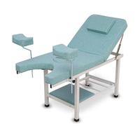 Lit d'examen gynécologique portable avec dossier réglable pour soins médicaux et premiers secours