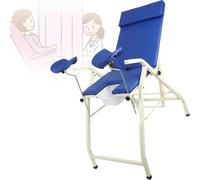Lit d'examen pliable portable pour usage gynécologique, idéal pour la chirurgie d'accouchement et le massage en clinique ambulatoire