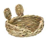 Lit d'herbe pour lapin - Tapis de nidification, grignotant et à mâcher en herbe pour ronger et nidifier | Tapis de foin | pour petits animaux de compagnie tels que furets, gerbilles, chinchillas ainsi