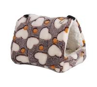Lit d'hiver Chaud pour Hamster, Nid de Hamac Suspendu en Peluche pour Cage, avec Crochets, Maison pour Petit Animal Domestique pour Hamster Hérisson Chinchilla Écureuil