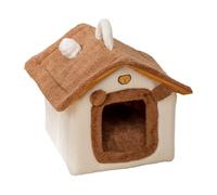 Lit d'hiver pour animal de compagnie | En peluche fermée avec poignée | Nichoir d'hiver pour chat - Pour petites, moyennes et grandes races, chambre à coucher, garage, rebord de fenêtre, balcon, jouer