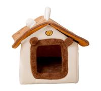 Lit d'hiver pour Chat - Chaud avec Support Amovible, Maison d'hiver pour Chat et - pour Le Salon, la Chambre à Coucher, Le Rebord de la fenêtre, Le Balcon, pour Jouer, se Reposer et Faire la