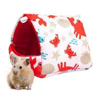 Lit d'hiver pour hamster - 8,9 x 8,9 cm - Maison amusante pour petits animaux | Hamster, petit animal pour petits hamsters, ours en soie dorée, mini hérissons, nains