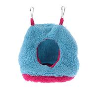 Lit d'hiver pour petit animal de compagnie en tissu chaud avec fond antidérapant pour dormir, jouer et se reposer
