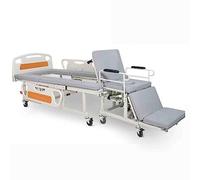 Lit d'hôpital électrique réglable pour soins infirmiers à domicile - Lit médical multifonction avec conversion de toilettes et fauteuil roulant