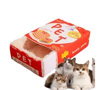 Lit d'intérieur pour chat | Lit de chat avec un lit confortable avec sandwich rectangulaire, les amis à fourrure font de leur territoire leur maison de chat principale, maison pour animaux de