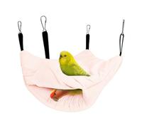 Lit d'oiseau chaud - 9.84x9.84 pouces Hamac à double couche pour jouer, se nourrir, dormir avec un nid confortable, accessoire de perruche pour une utilisation de la volière en cage, flanelle douce in