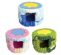 Lit d'oiseau - Maison d'hiver de 17,6 cm avec coussinets, nid de perruche cylindrique, grotte de couchage chaude | Temps froid écureuil perroquet Conure tourtereaux Finch fournitures pour animaux de c