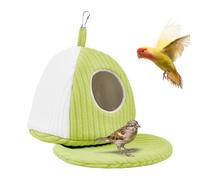 Lit d'oiseau pour cage - Habitat chaud pour animaux de compagnie - Lit d'oiseau chaud pour perroquet, ara, calopsitte, conure, inséparable gris africain, petit et moyen animal intérieur ou extérieur