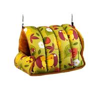 Lit d'oiseau pour cage - Maison pliable confortable et douce | Lit chaud pour perroquet, calopsitte, inséparable, canari, pinson, conure, hamster, intérieur, hiver, temps froid, etc