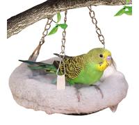 Lit d'oiseau pour cage, nid de calopsitte - Cabane de couchage chaude pour oiseaux, lit pour perroquet,Lit d'oiseau en peluche, hamac Cage à perroquets, jouets balançoires pour conure, perruche, calop