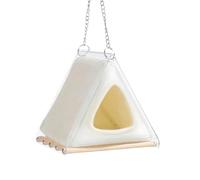 Lit d'oiseaux - Maison Chaude d'hiver Toute Saison,Hamac pour Oiseaux en Peluche Nid pour Calopsitte - pour Perruche Calopsitte Conure Cacatoès Gris du Gabon Ara Intérieur Extérieur Maison