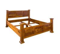 Lit double 160x200 Acacia laqué Miel OXFORD N° 0131